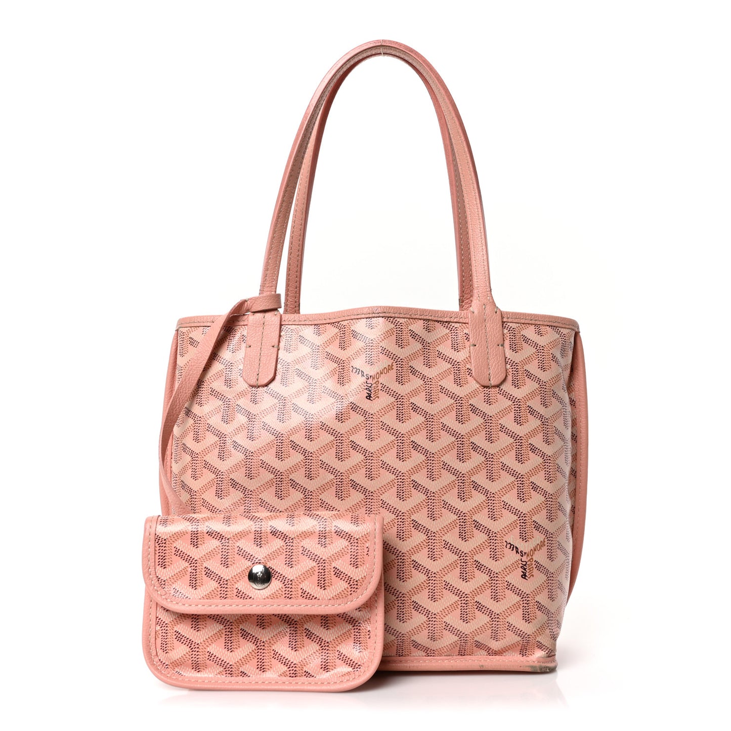 Goyardine Reversible Mini Anjou Pink