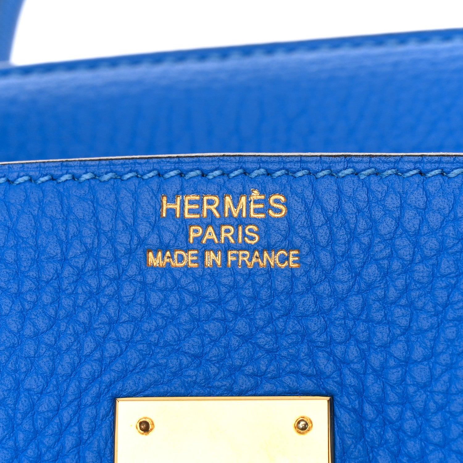 Hermes Taurillon Clemence Birkin 35 Bleu Hydra 6 of 11