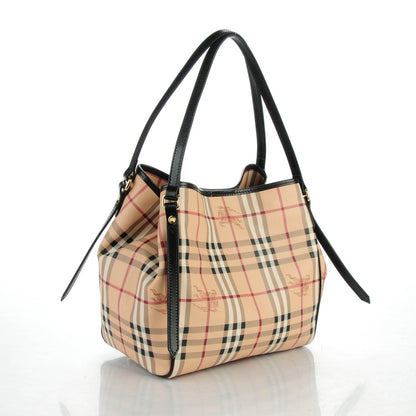 Burberry Haymarket Check Small Canterbury Tote Black 3 of 7