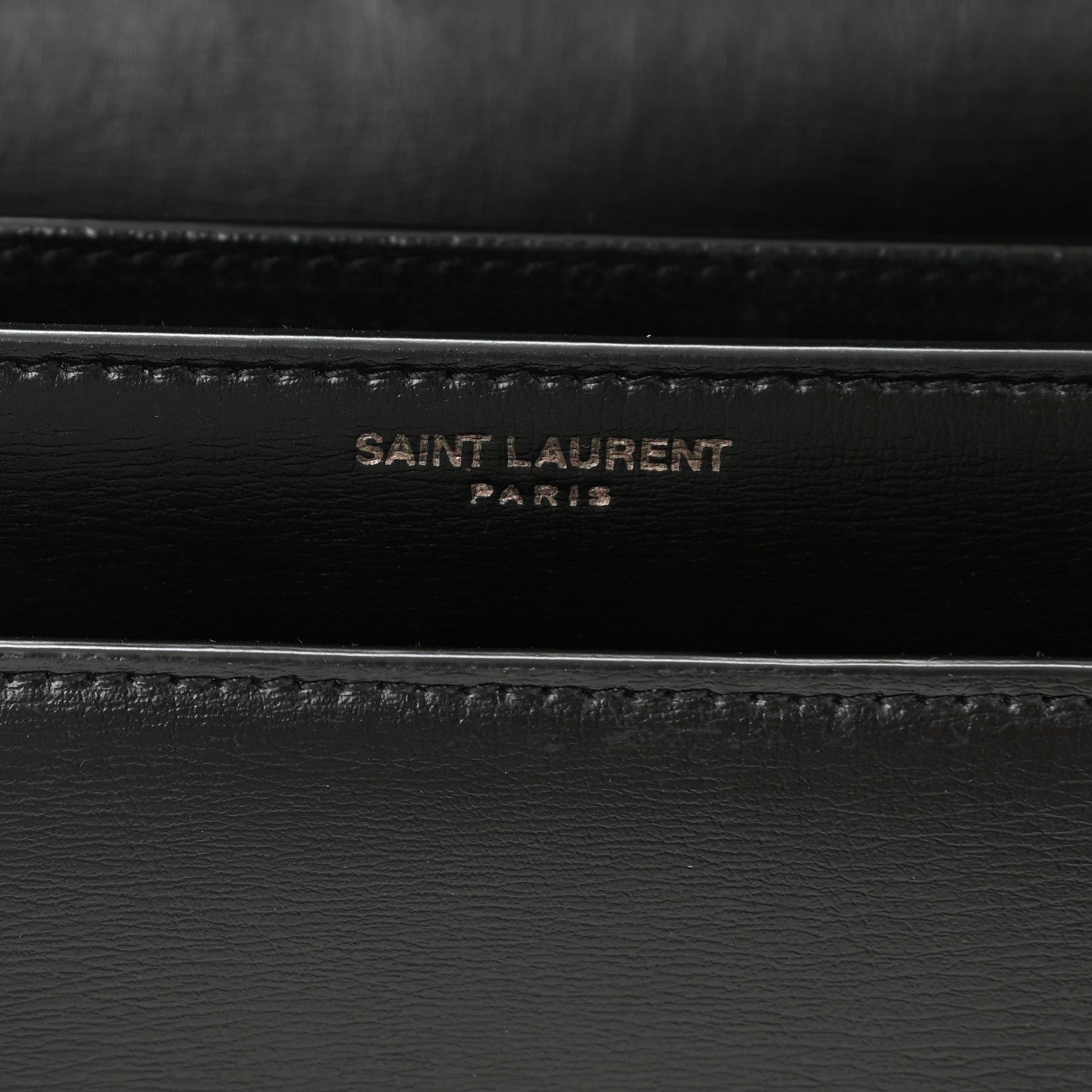Saint Laurent Calfskin Medium Monogram Monochrome Sunset Black 7 of 9