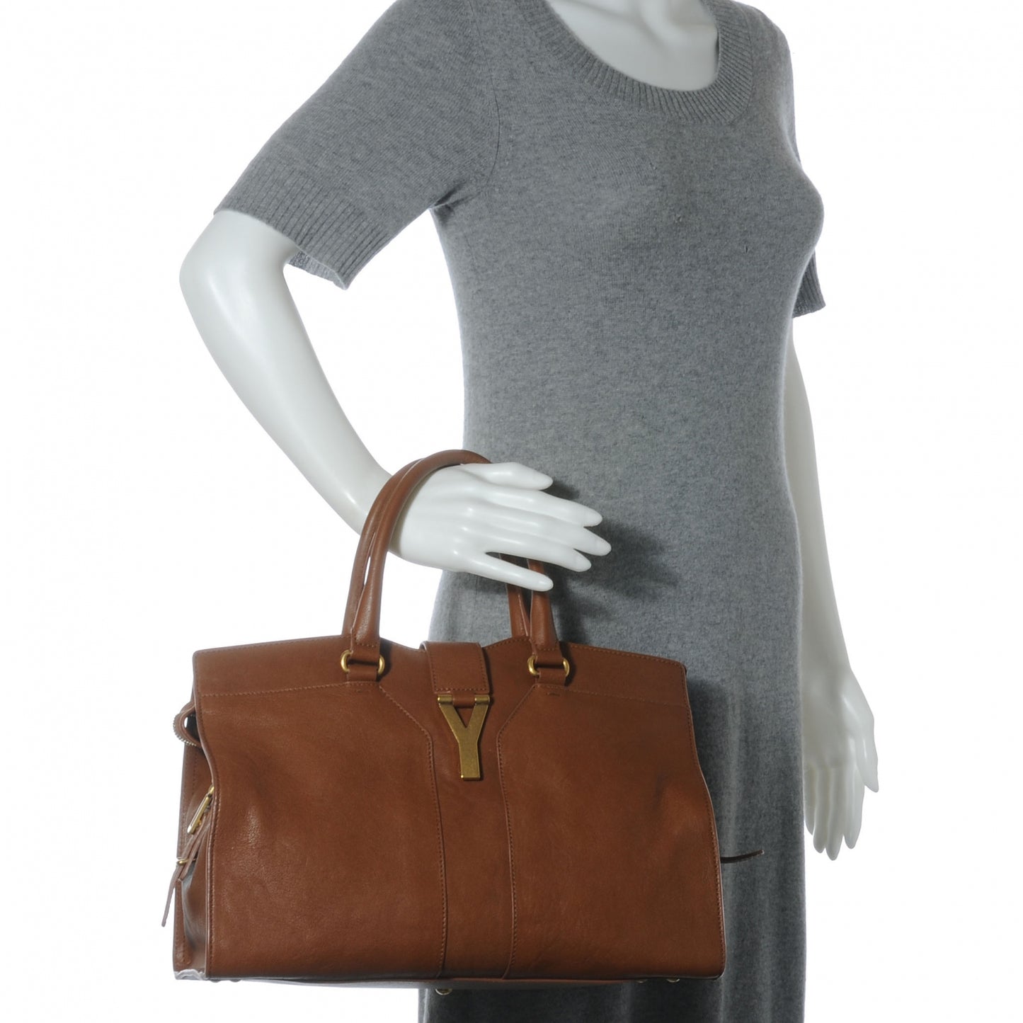 Leather Medium Cabas Chyc Whiskey