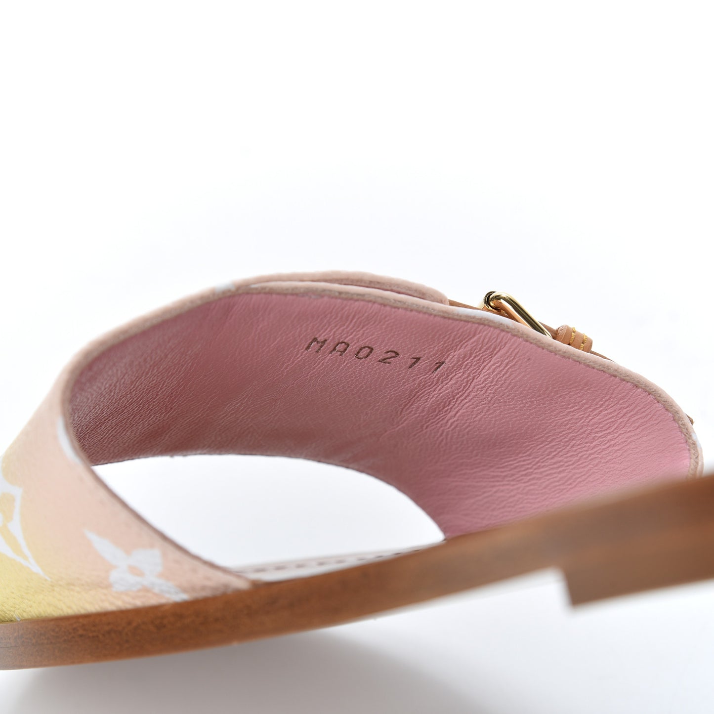 Monogram By The Pool Lock It Flat Mule 38 Pink