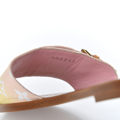 Louis Vuitton Monogram By The Pool Lock It Flat Mule 38 Pink 7 of 15