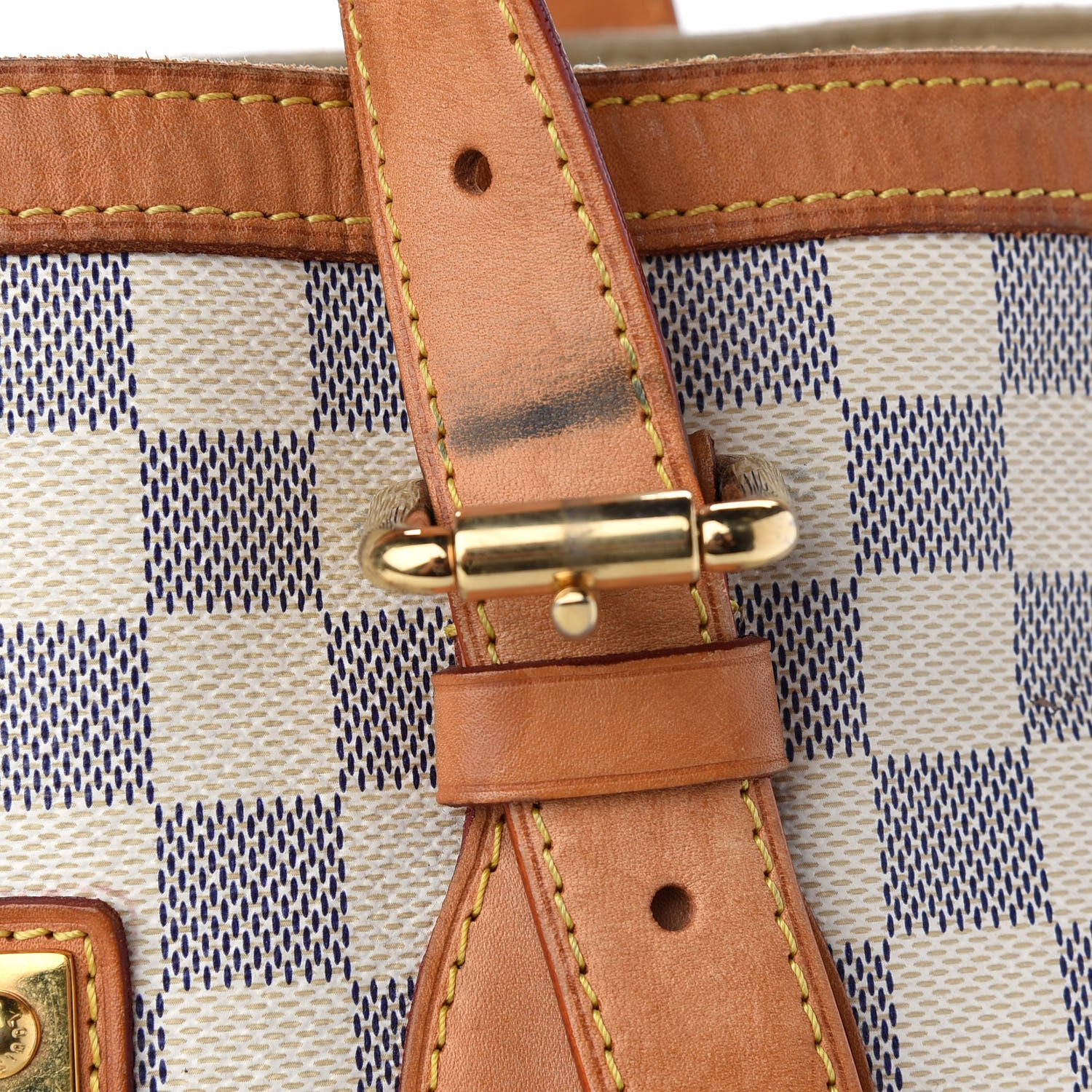 Louis Vuitton Damier Azur Hampstead MM 8 of 12