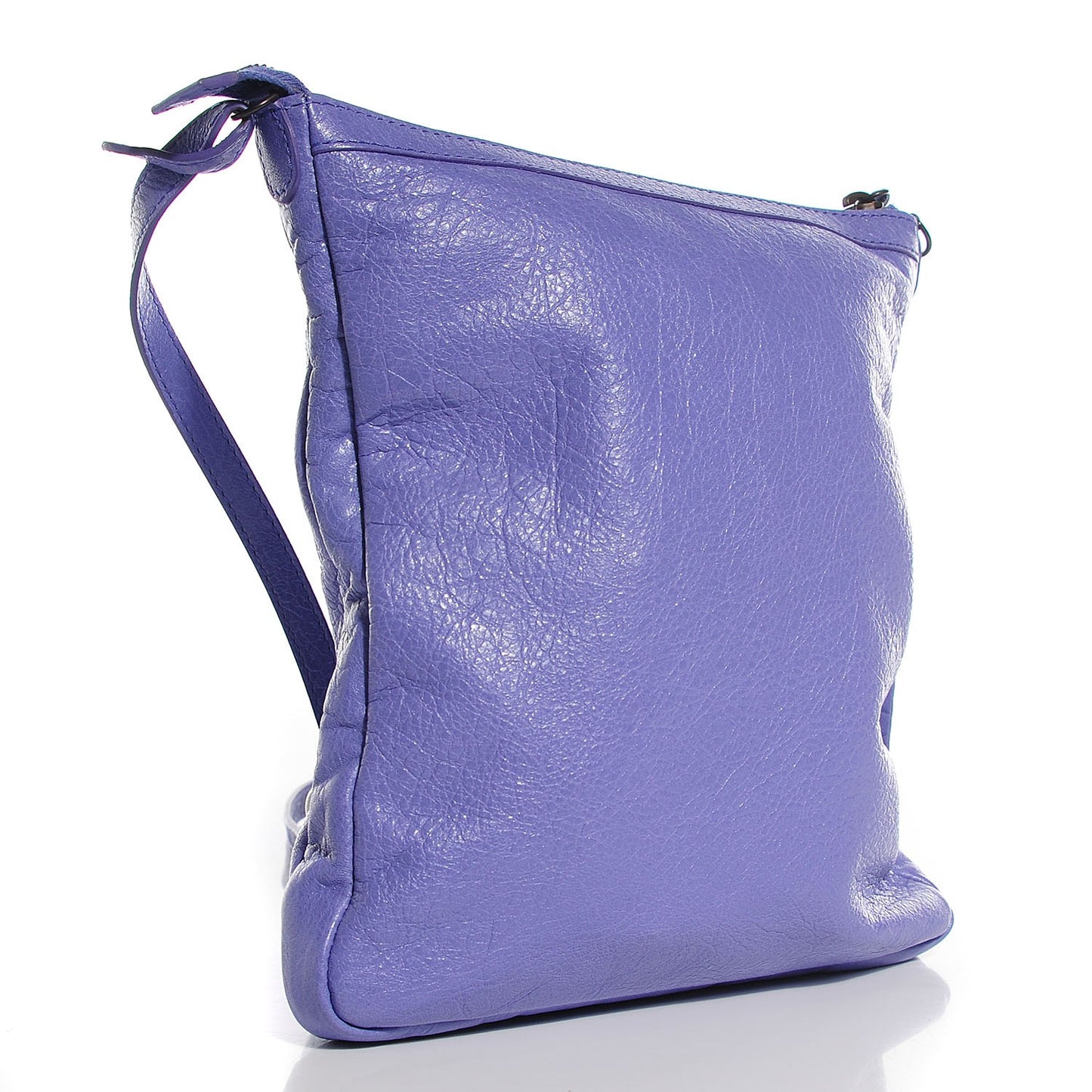 Agneau Classic Hardware Flat Crossbody Mauve