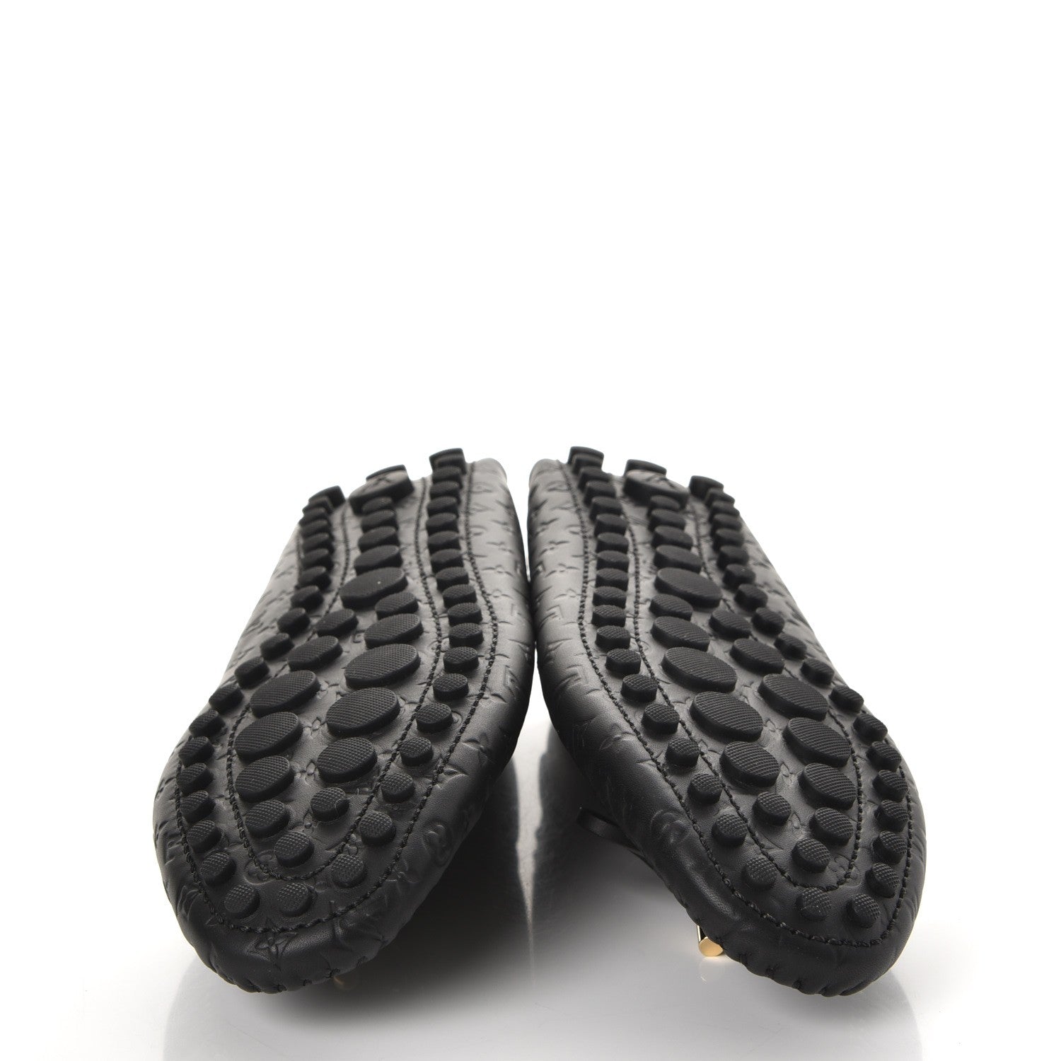 Louis Vuitton Calfskin Monogram Gloria Loafers 40 Black 5 of 8