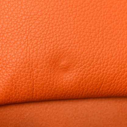 Hermes Taurillon Clemence Evelyne PM Orange 11 of 13