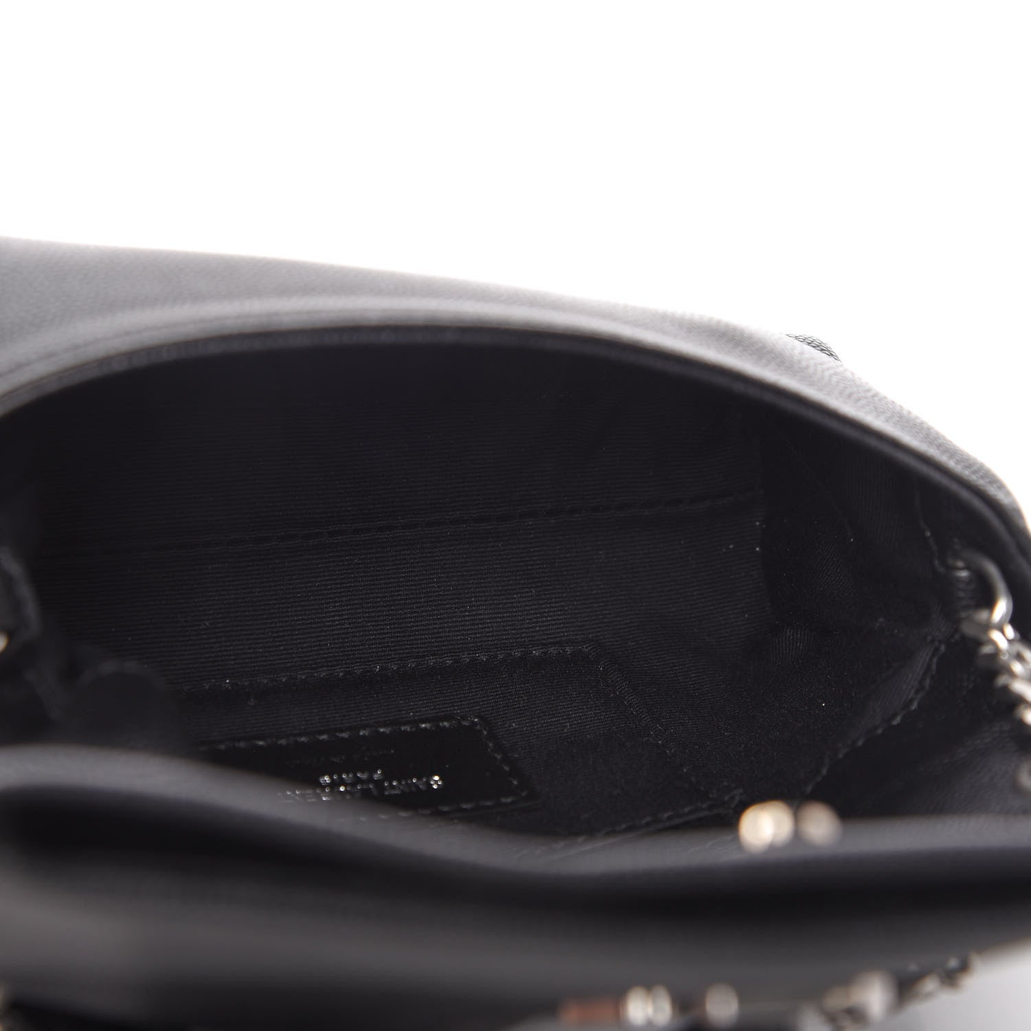 Saint Laurent Grain De Poudre Monogram Toy West Hollywood Fold-Over Bag Black 5 of 10