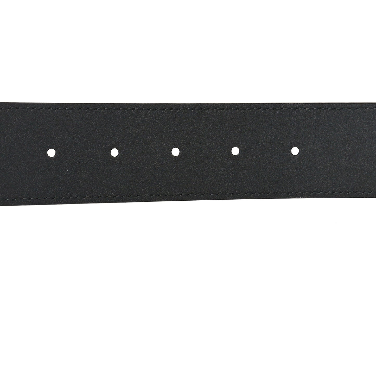 X ADIDAS Textured Dollar Calfskin Double G 40mm Belt 75 30 Black