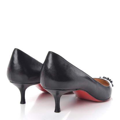 Christian Louboutin Kid Patent Geo 45 Pumps 37.5 Black 4 of 9