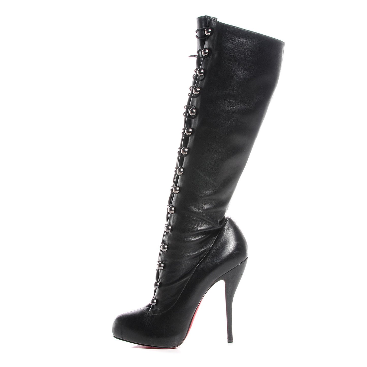 Leather Supra Fifre 120 Thigh-High Boots 41 Black