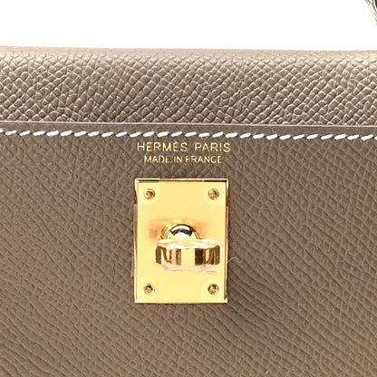 Hermes Epsom Mini Kelly Sellier 20 Etoupe 7 of 10