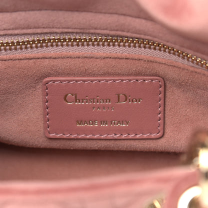 Christian Dior Velvet Mini Lady Dior Pink 6 of 9
