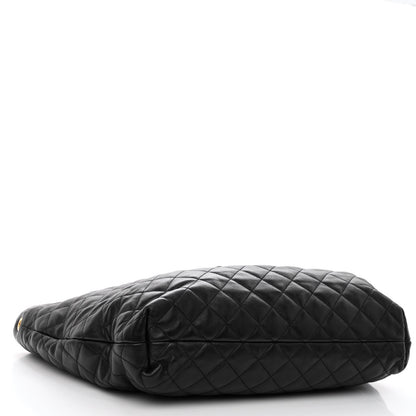 Saint Laurent Lambskin Quilted Maxi Icare Shopping Tote Black 5 of 10