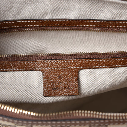 Gucci Monogram Textured Calfskin Large Bree Hobo Beige Ebony Nocciola 6 of 8
