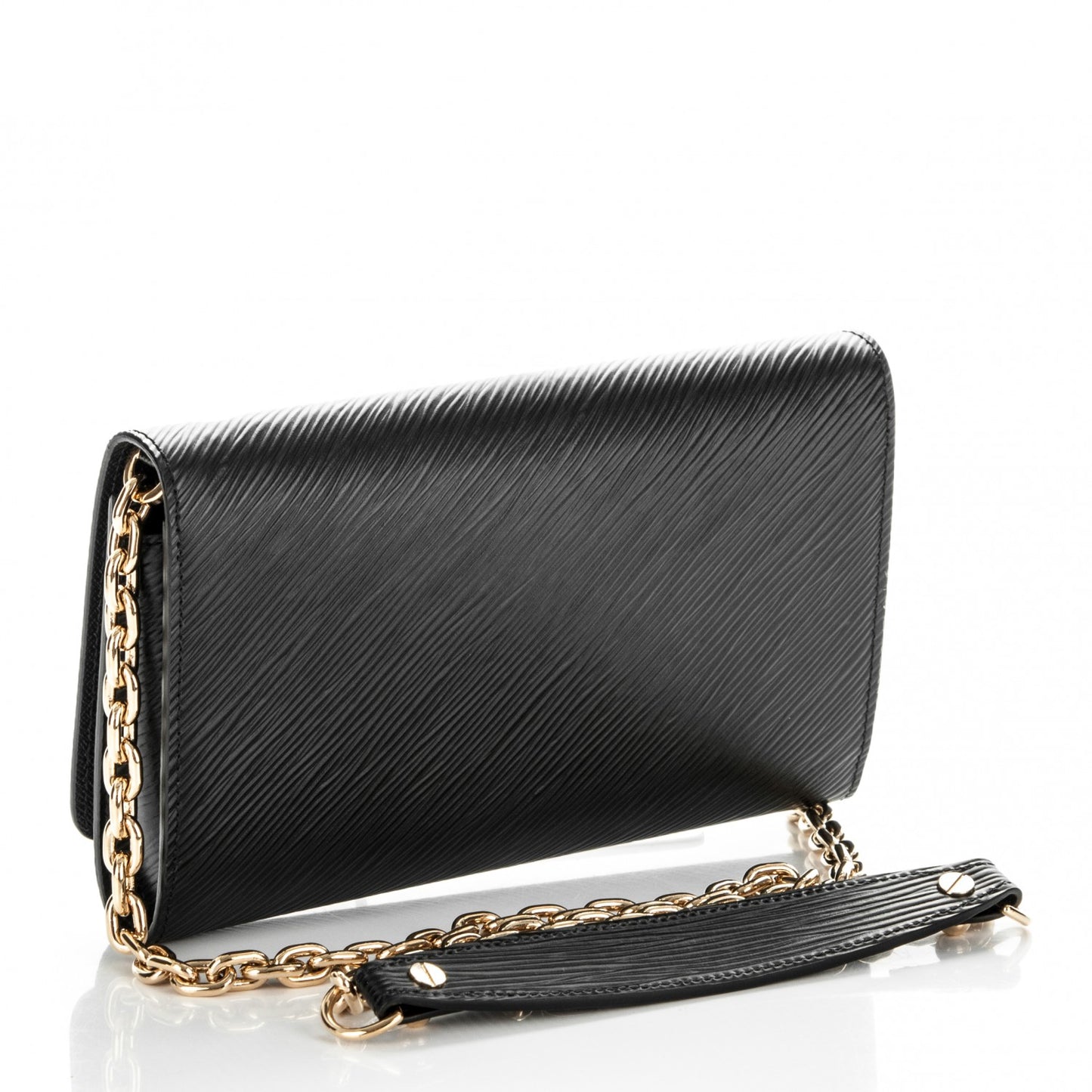 Epi Twist Chain Wallet Black