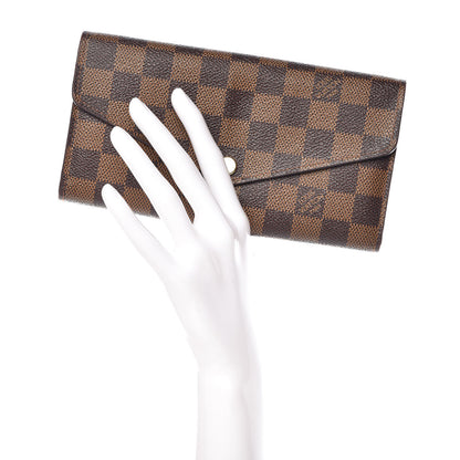 Louis Vuitton Damier Ebene Sarah Wallet NM 2 of 9