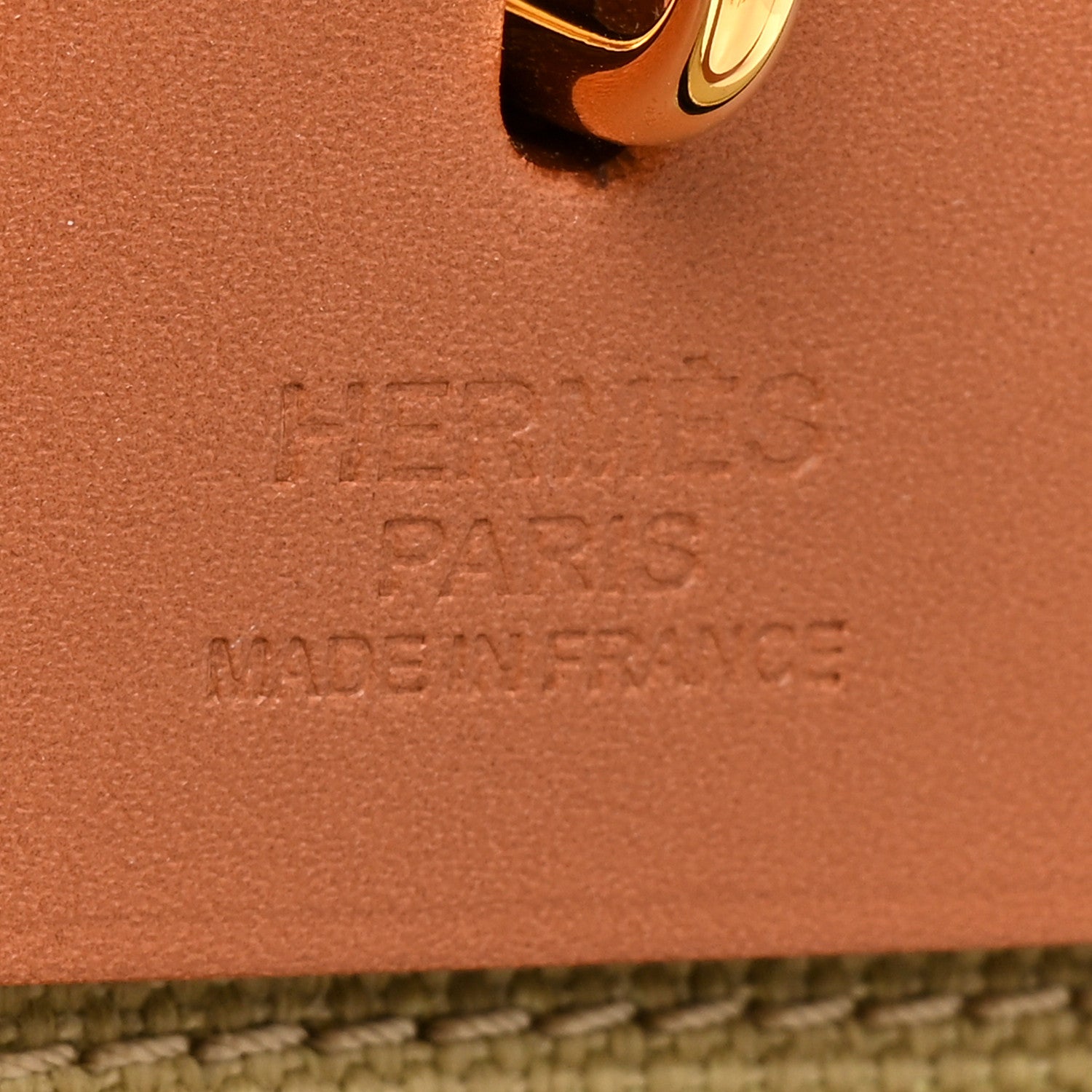 Hermes Military Toile Vache Hunter Herbag Zip Retourne 31 PM Ginger Naturel 8 of 10