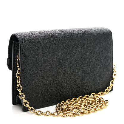Louis Vuitton Empreinte Vavin Chain Wallet Black 3 of 10