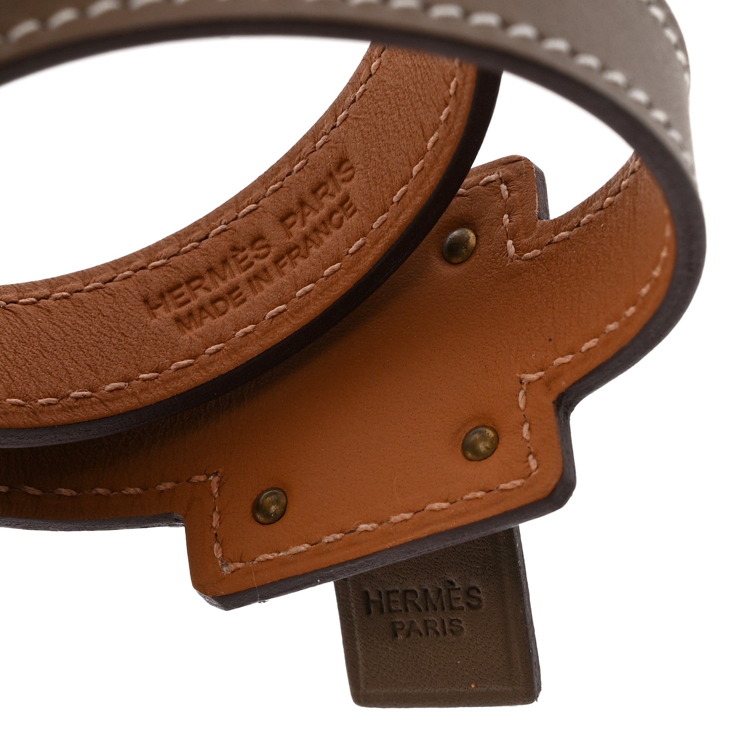 Hermes Swift O'Kelly Double Tour Bracelet Etoupe Etoupe 4 of 7