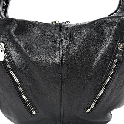 Alexander McQueen Small Padlock Biker Hobo Black 7 of 13