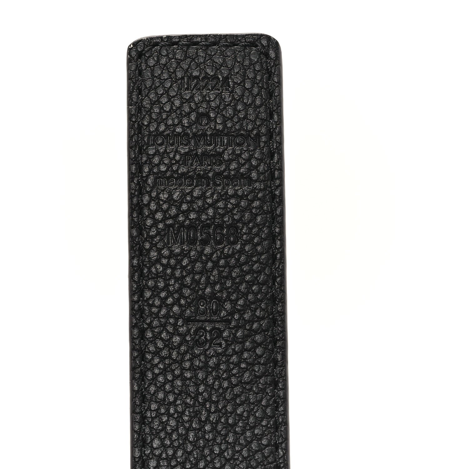 Louis Vuitton Calfskin Damier Ebene 25mm LV Iconic Reversible Belt 80 32 Black 3 of 5