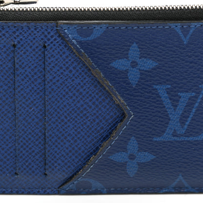 Louis Vuitton Monogram Taiga Coin Card Holder Cobalt 8 of 8