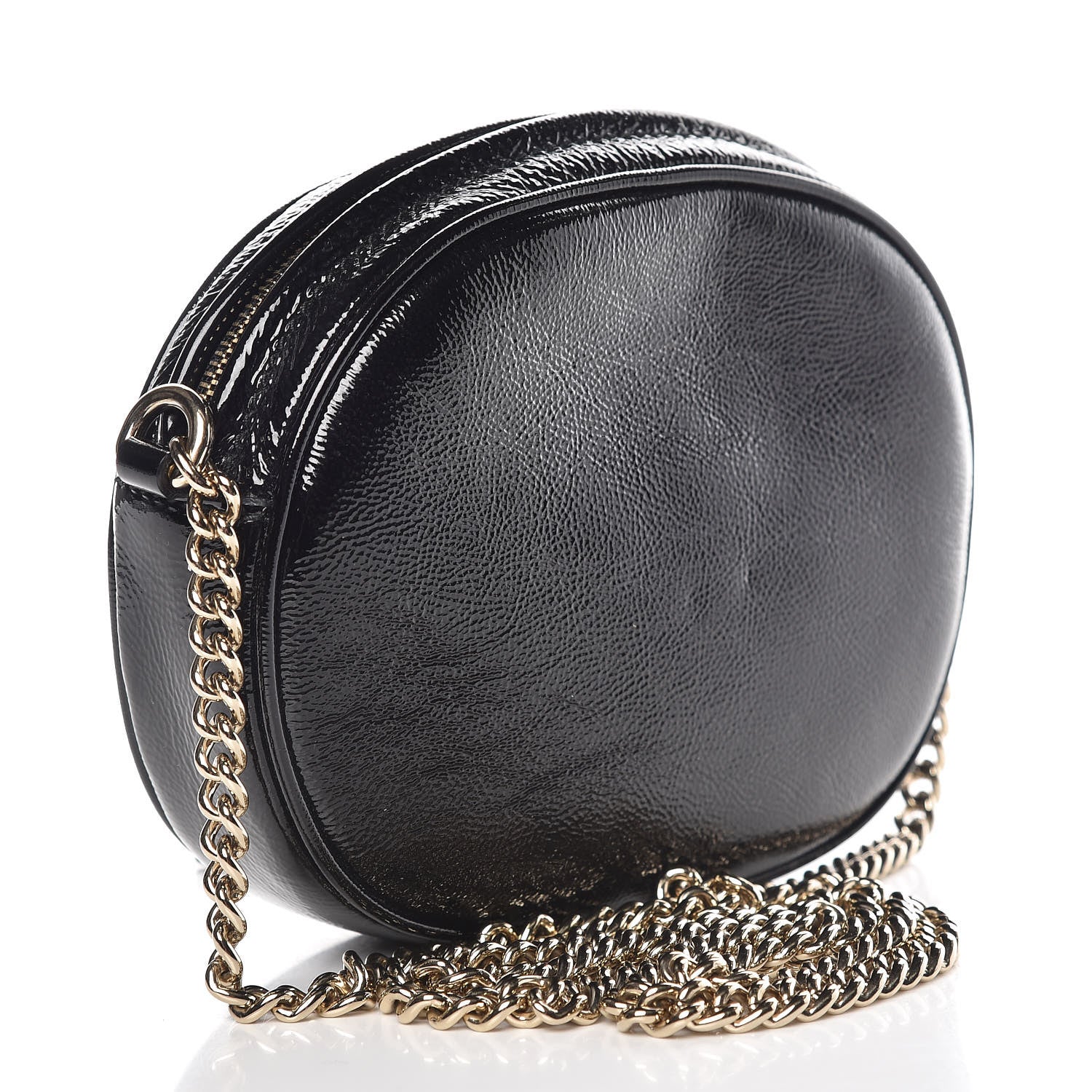Gucci Patent Mini Soho Chain Bag Black 3 of 10