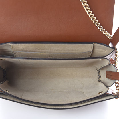 Chloe Suede Calfskin Small Faye Shoulder Bag Tobacco 5 of 9