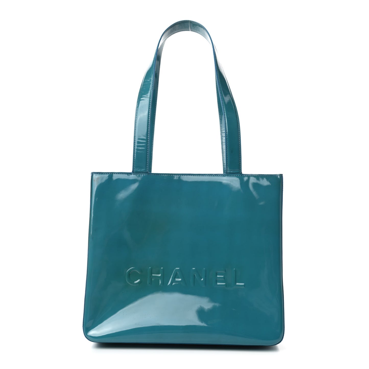Patent Logo Tote Turquoise
