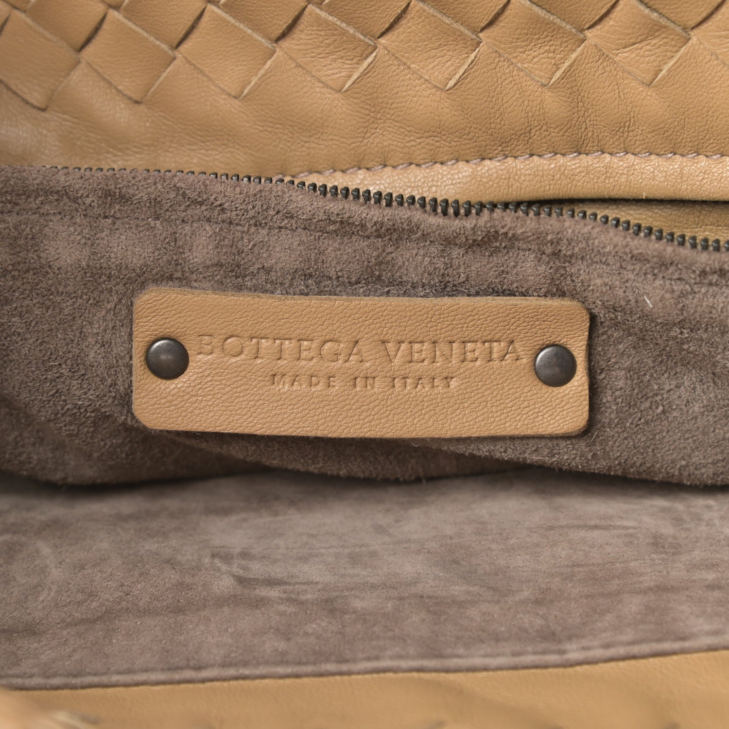 Bottega Veneta Nappa Intrecciato Garda Shoulder Bag Camel 6 of 15