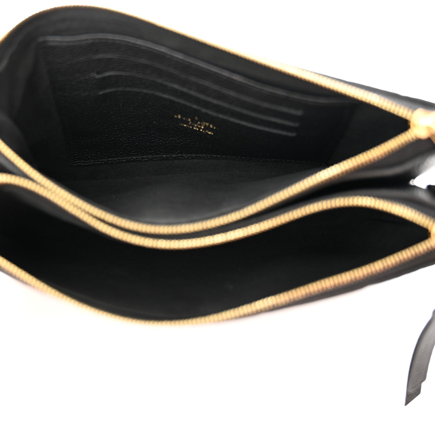 Louis Vuitton Empreinte Double Zip Pochette Black 5 of 11