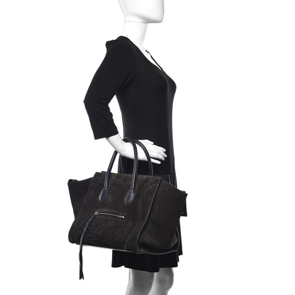Celine Suede Medium Phantom Luggage Anthracite 2 of 22