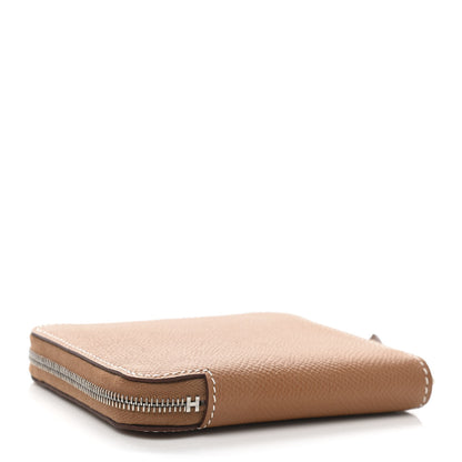 Hermes Epsom Silk'in Compact Wallet Gold Rose Mexico Bougainvillier 8 of 16