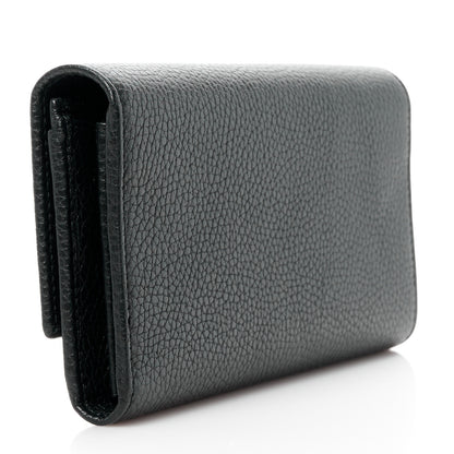 Gucci Pebbled Calfskin Large Soho Continental Wallet Black 3 of 11
