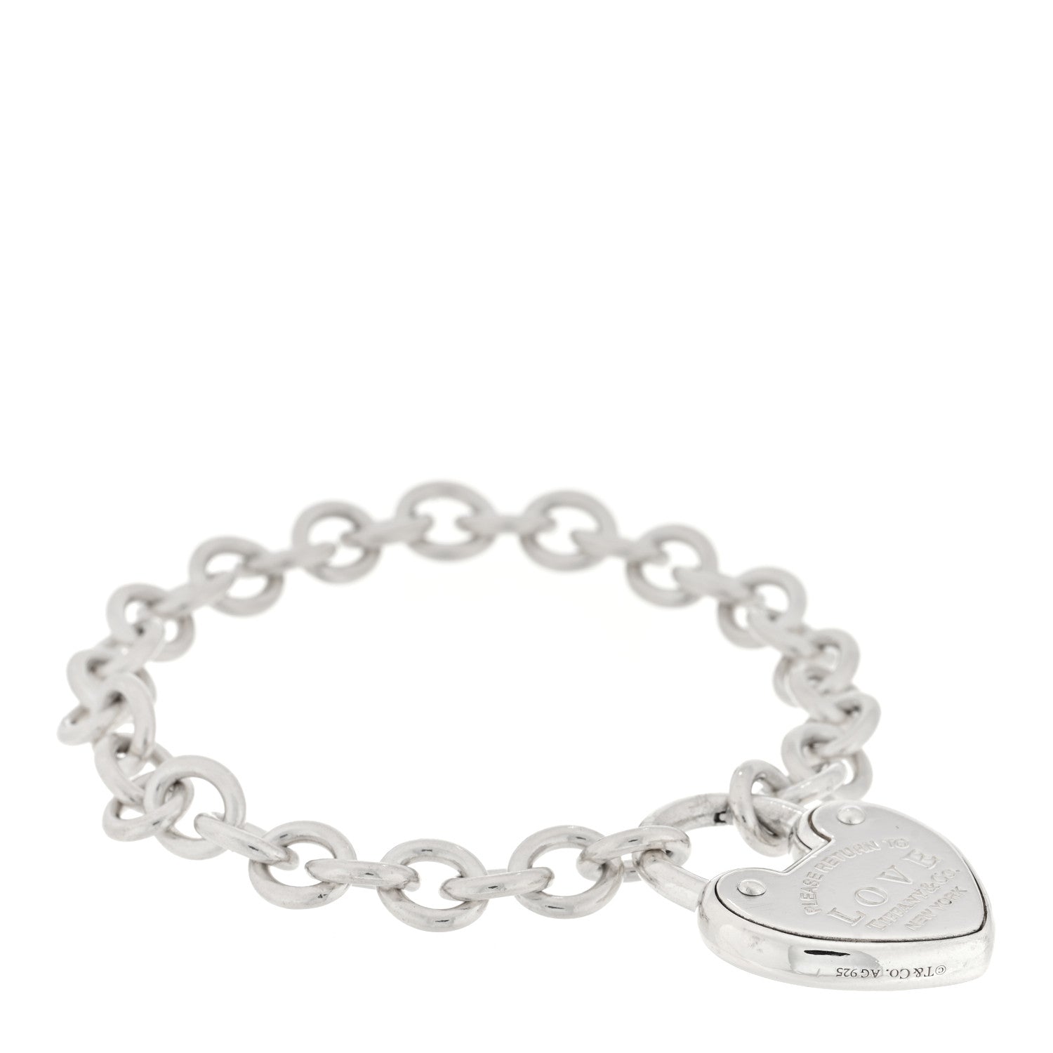 Tiffany Sterling Silver Return to Tiffany Love Lock Bracelet 1 of 3