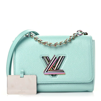 Louis Vuitton Iridescent Grained Calfskin Summer Splash Twist MM Blue 1 of 10