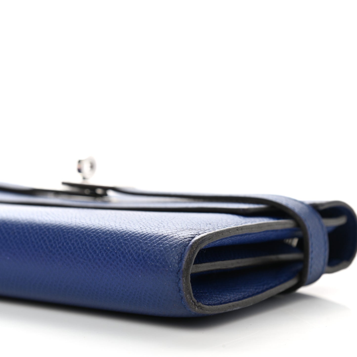 Epsom Kelly Longue Wallet Bleu Saphir