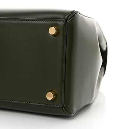 Celine Satinated Calfskin Medium 16 Top Handle Bag Khaki 10 of 12