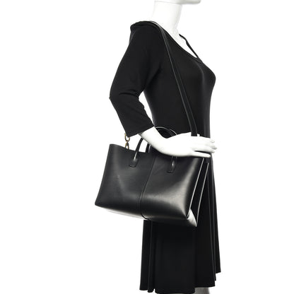 Mansur Gavriel Calfskin Mini Folded Bag Black 2 of 9