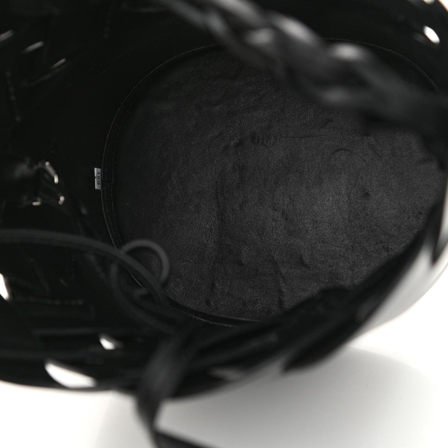 Prada Vitello Intreccio Bucket Bag Black 13 of 18