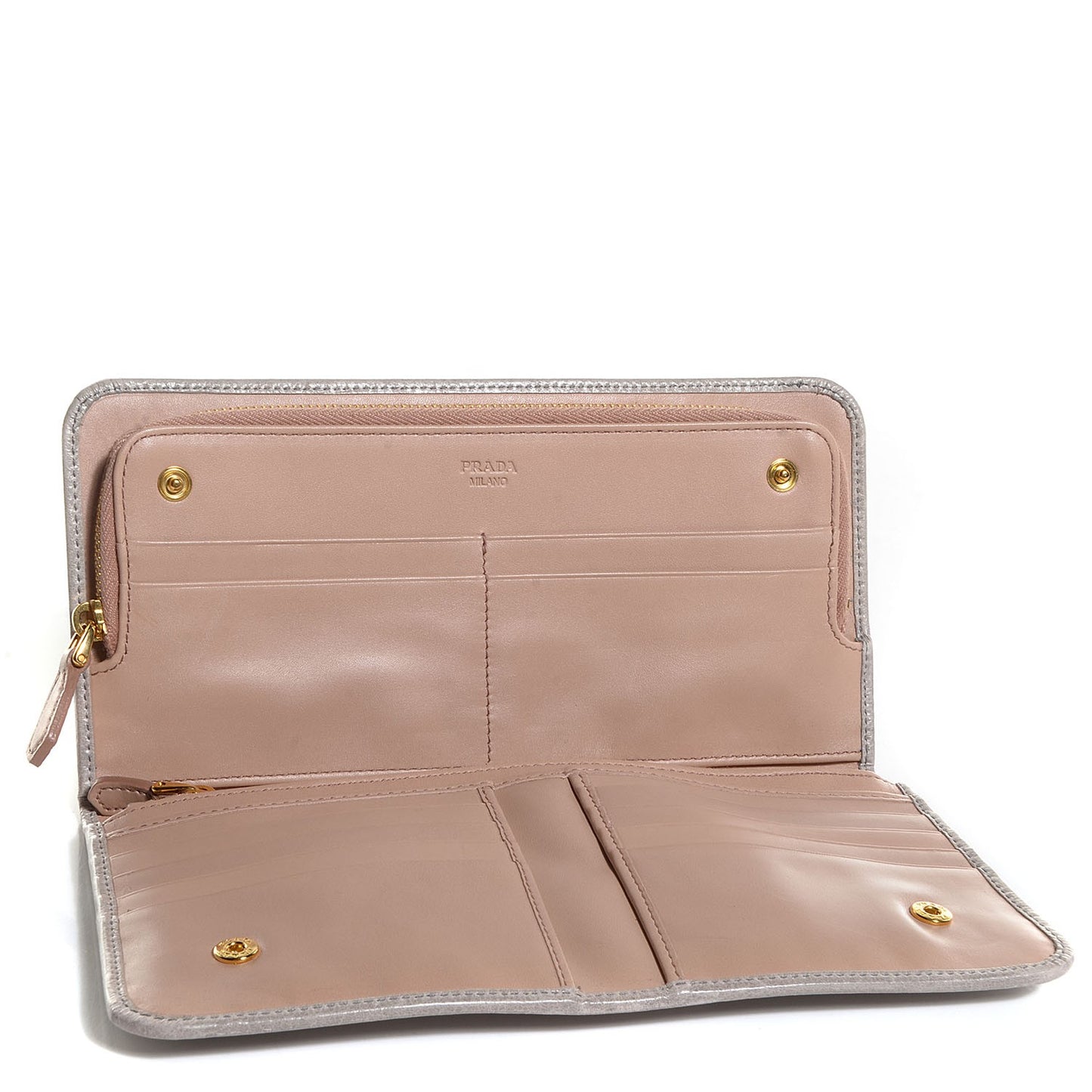 Vitello Shine Zip Around organizer Wallet Nube