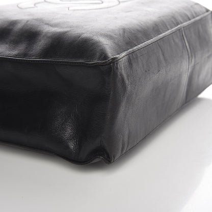Chanel Lambskin CC Tote Black 10 of 11