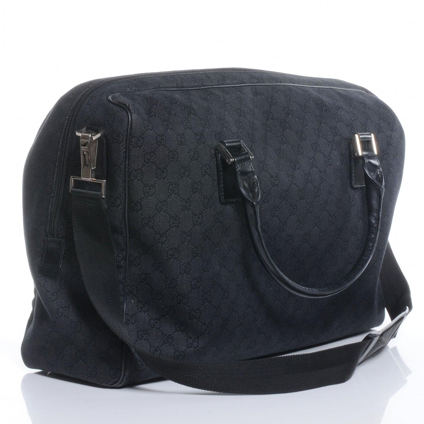 Denim Monogram Large Carry On Duffle Black
