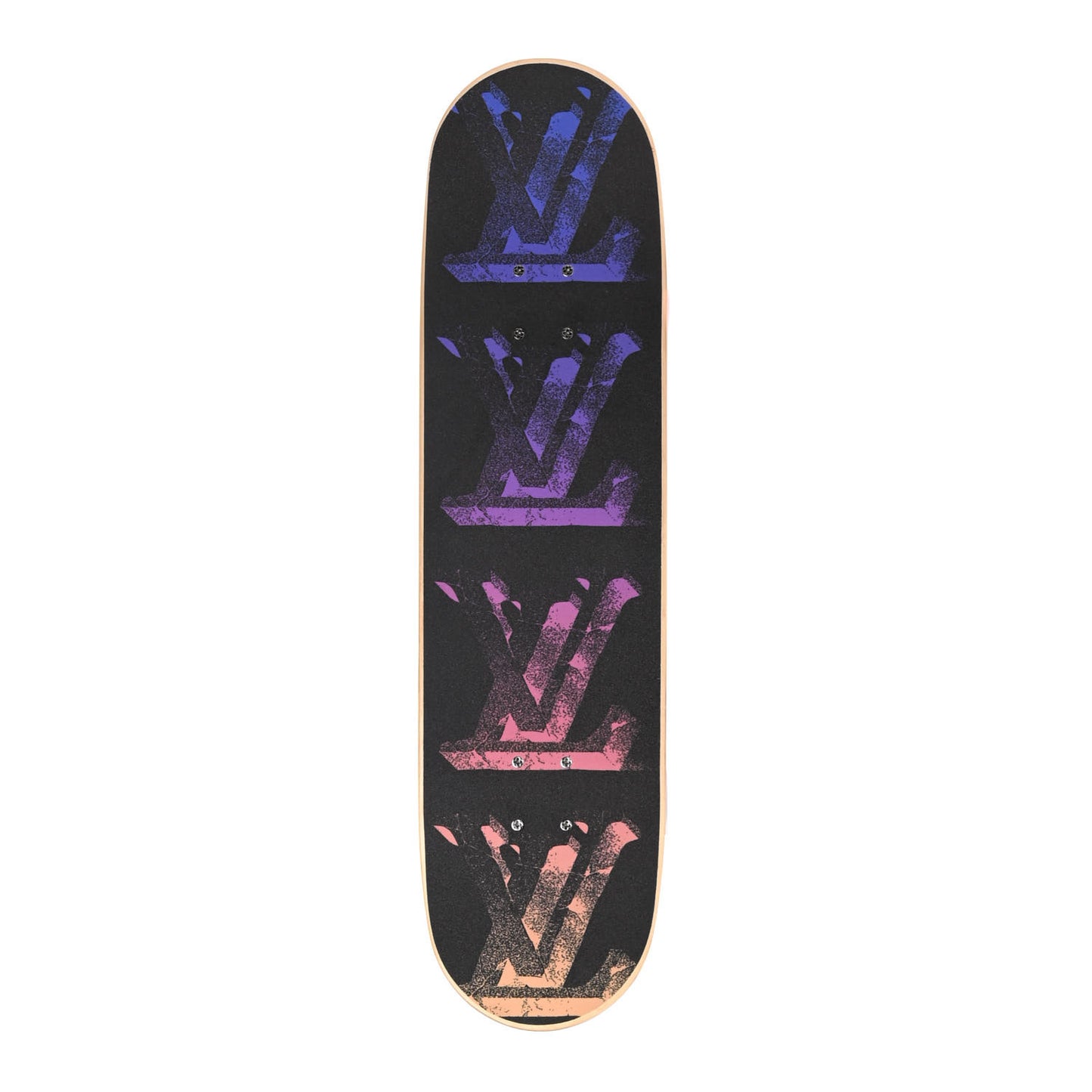 Monogram Illusion Wood Skateboard Multicolor