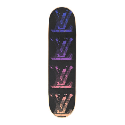Louis Vuitton Monogram Illusion Wood Skateboard Multicolor 1 of 8