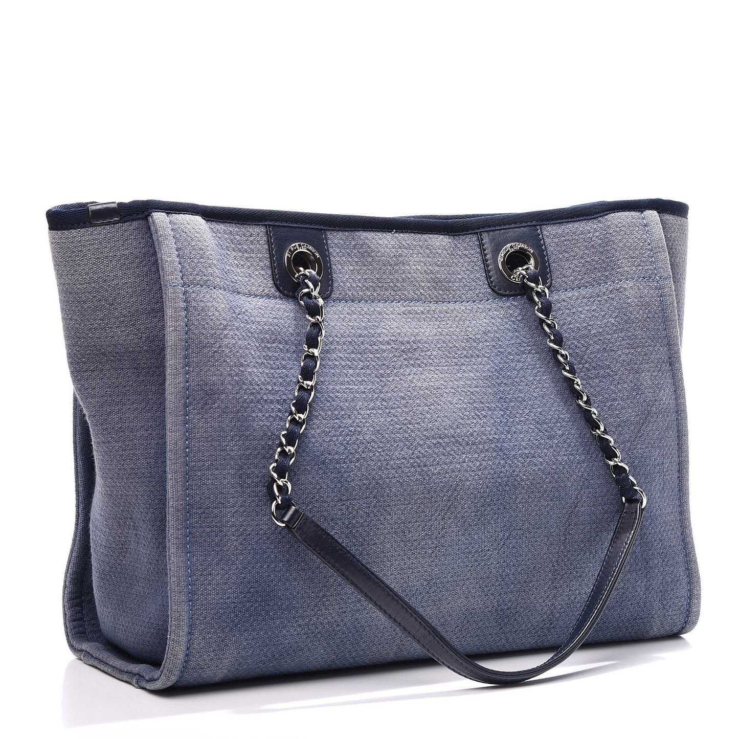 Canvas Small Deauville Tote Blue