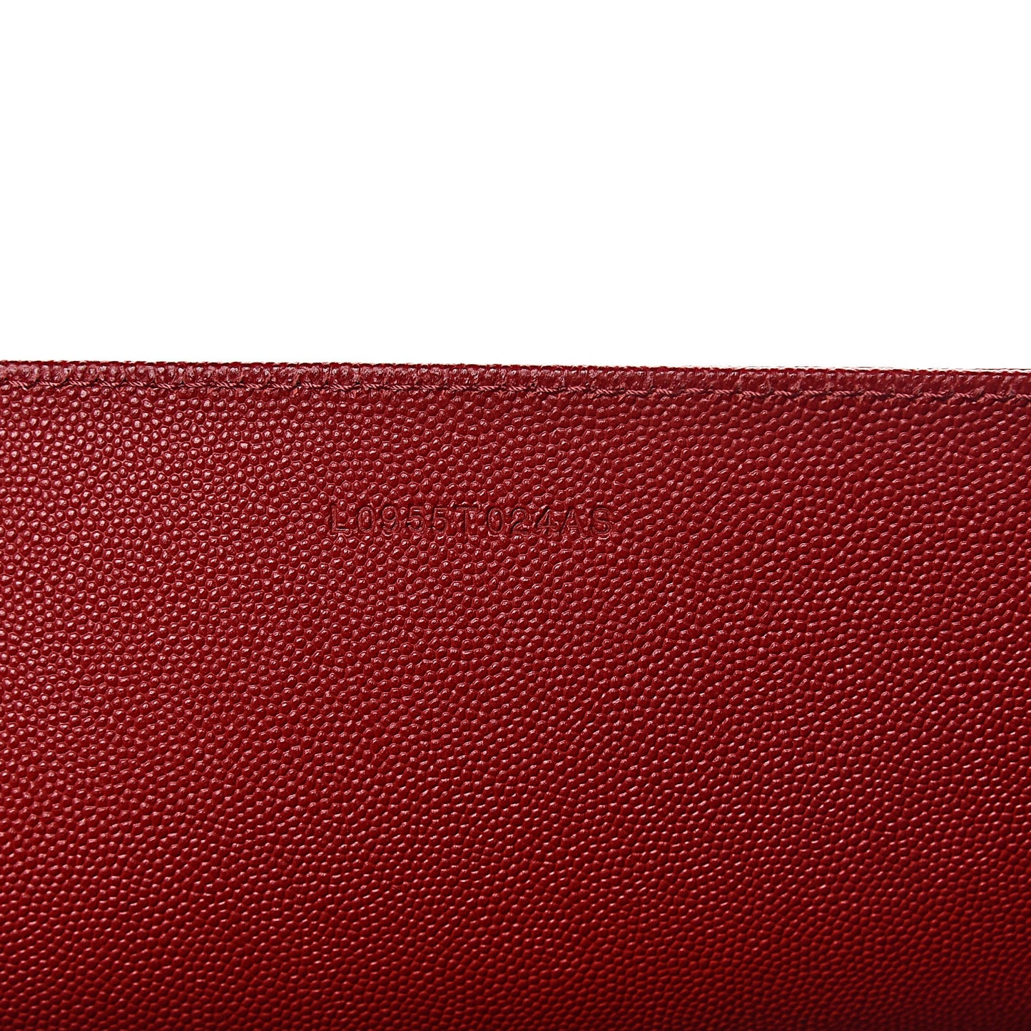 Grained Calfskin Small T Tote Red