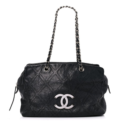 Chanel Calfskin Large Diamond Stitch Tote Black 1 of 25