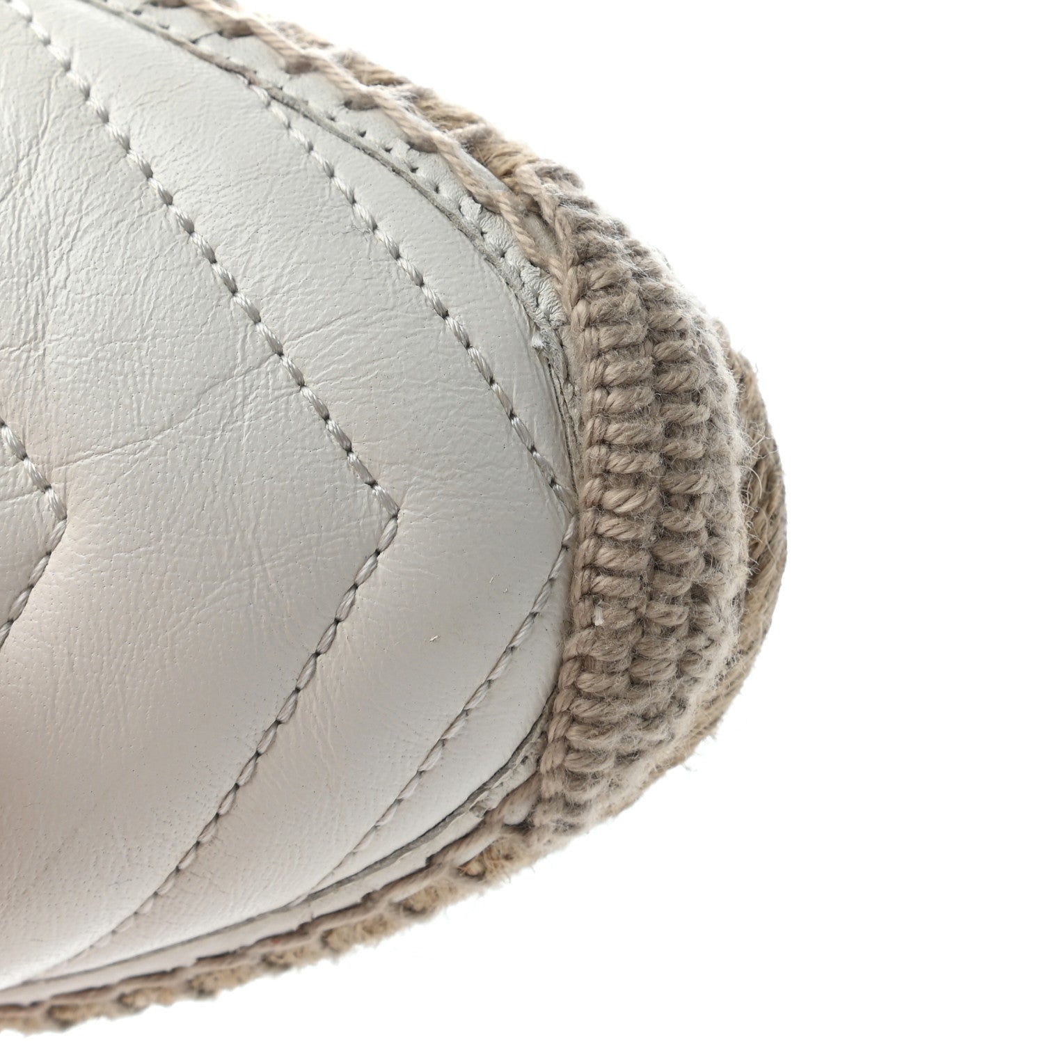 Gucci Nappa Matelasse GG Marmont Espadrilles 38.5 Great White 9 of 9